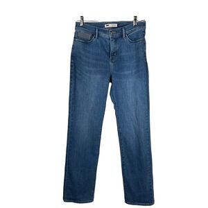 Levis 512 Perfectly Slimming Straight Leg Jeans Medium Wash Blue Womens 29"x 32"